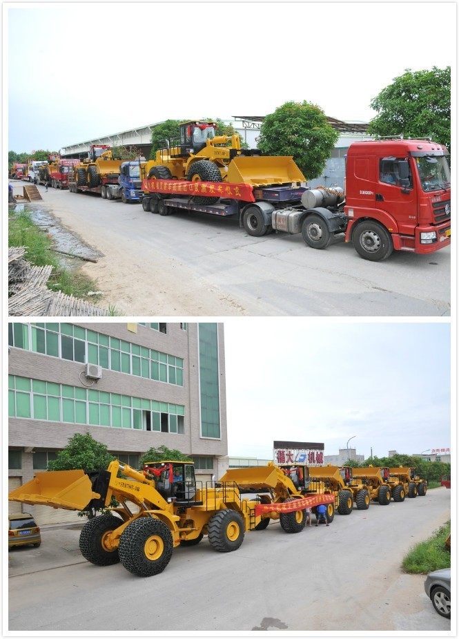 福大機(jī)械叉裝車批量出口歐洲發(fā)車儀式